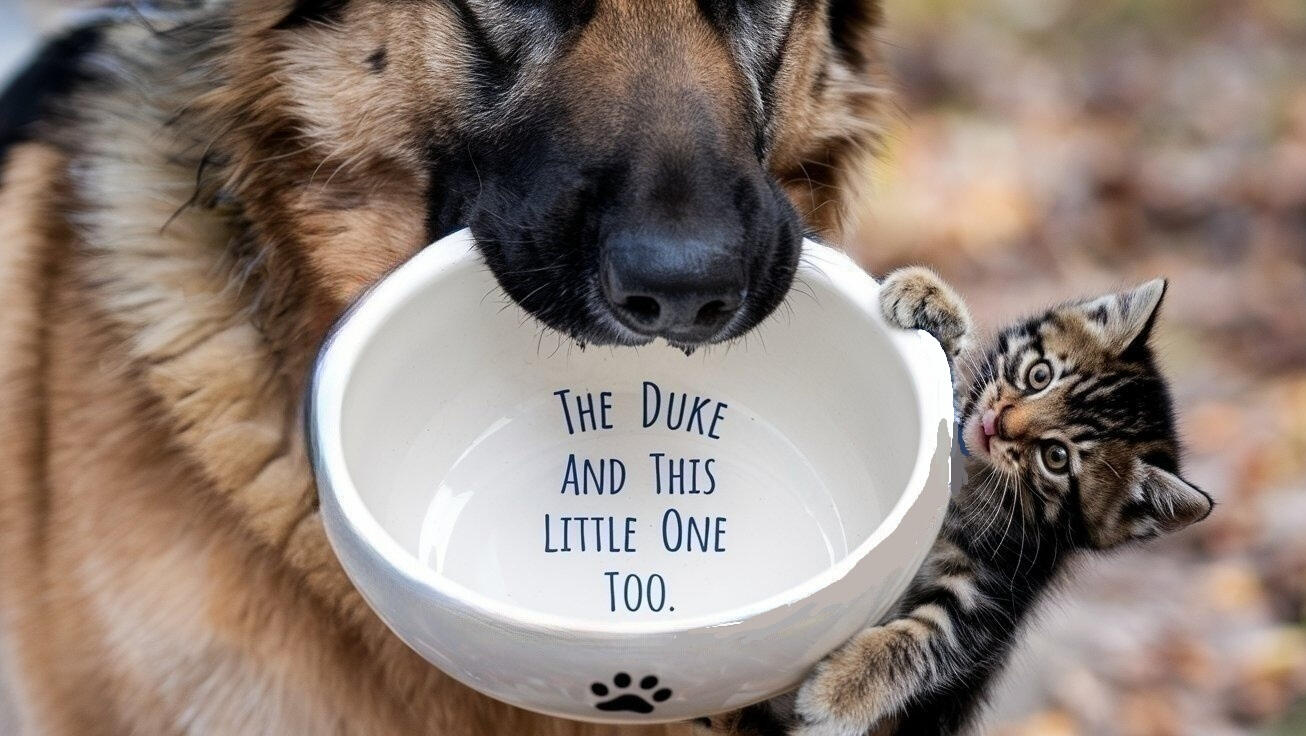 We print porcelain personalized dog and cat bowls for all shapes and sizes and of course cuteness too!