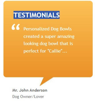 We print porcelain personalized dog and cat bowls for all shapes and sizes and of course cuteness too!